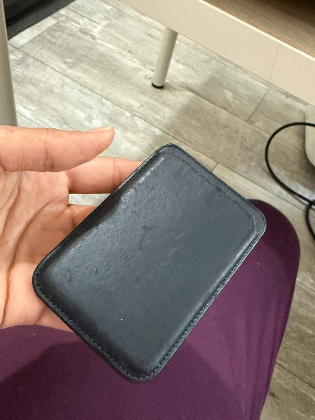 Black Leather Card Holder - photo 3