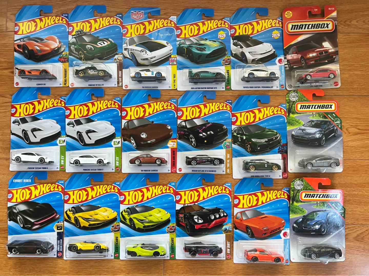 Hot Wheels - Porsche, Lamborghini, Honda, Nissan