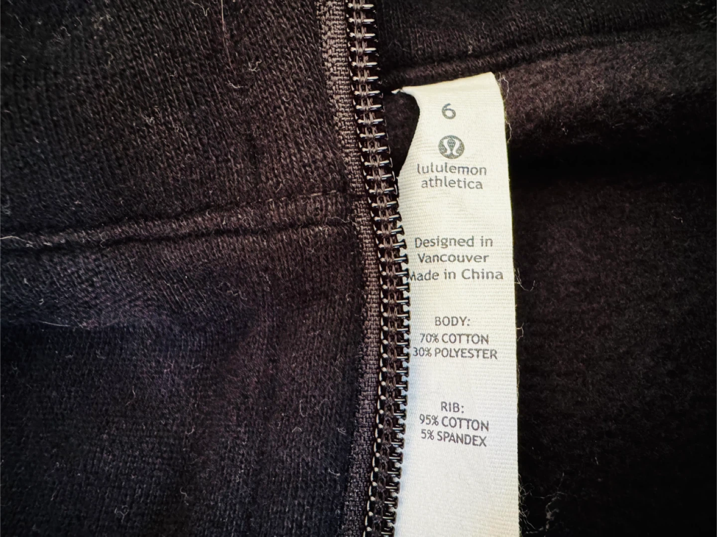 Lululemon Athletica Scuba Hoodie Black Size 6 Neo Vintage -New - photo 3