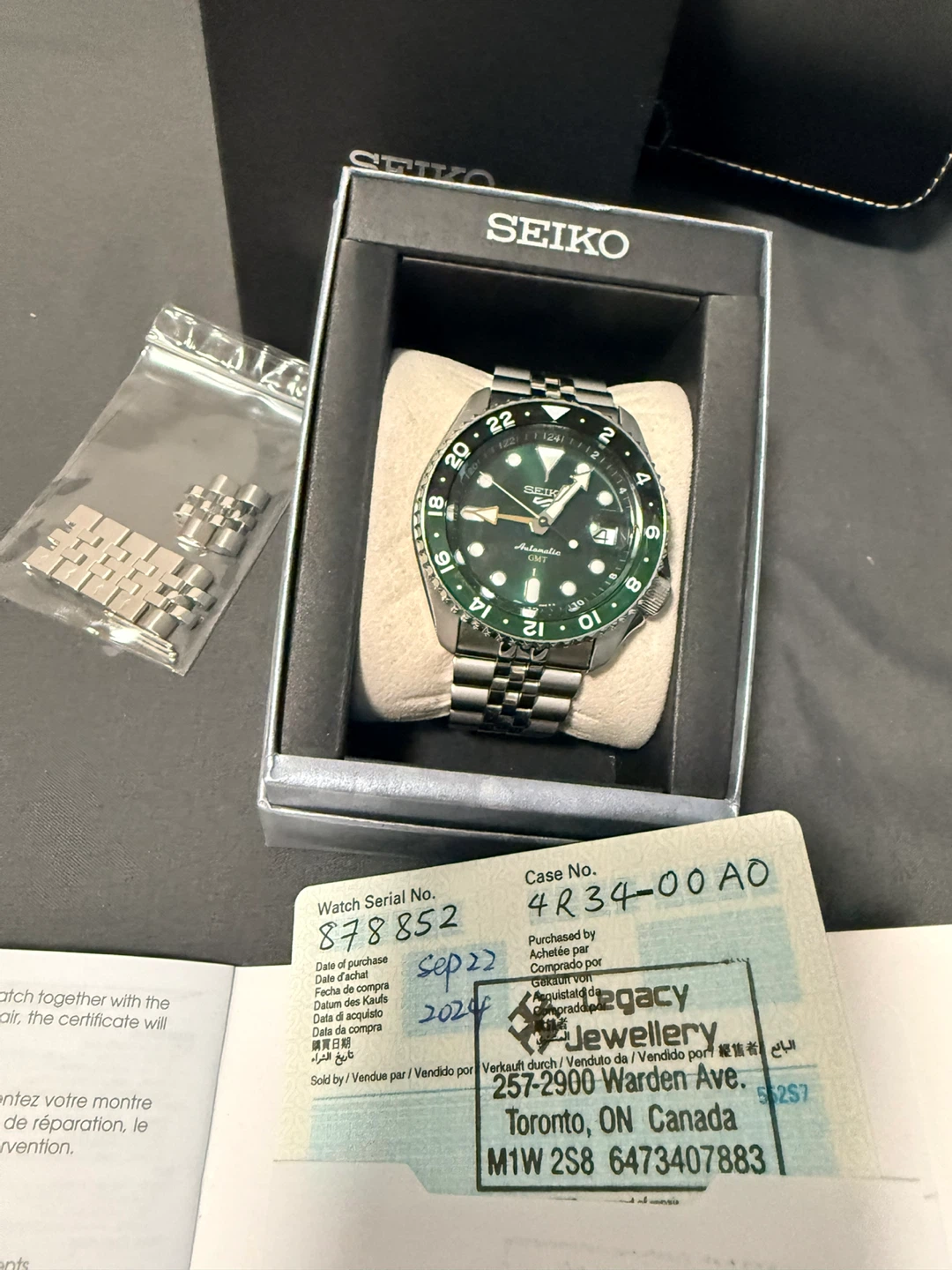 Seiko 5 GMT Automatic Watch