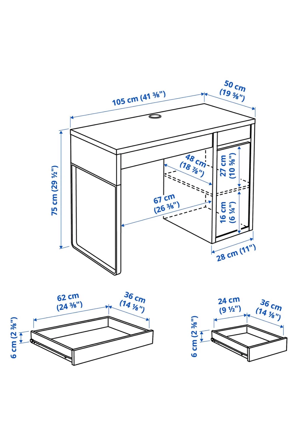 IKEA MICKE DESK - photo 4