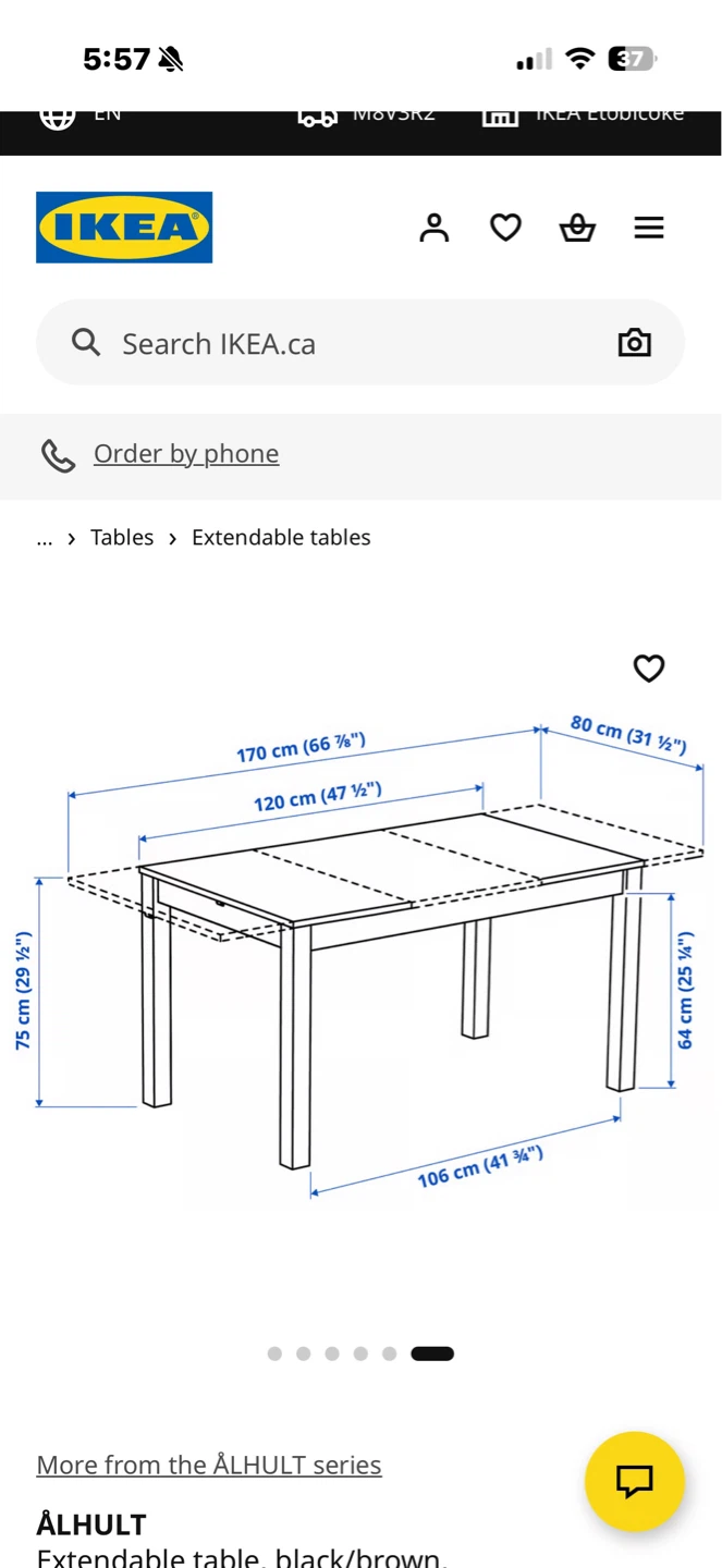 IKEA ÄLMLT Extendable Table with 6 chairs - photo 4