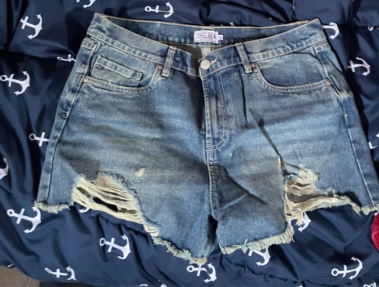 Chelsea Refuge Denim High Rise Vintage Cut-Off Shorts Size 13