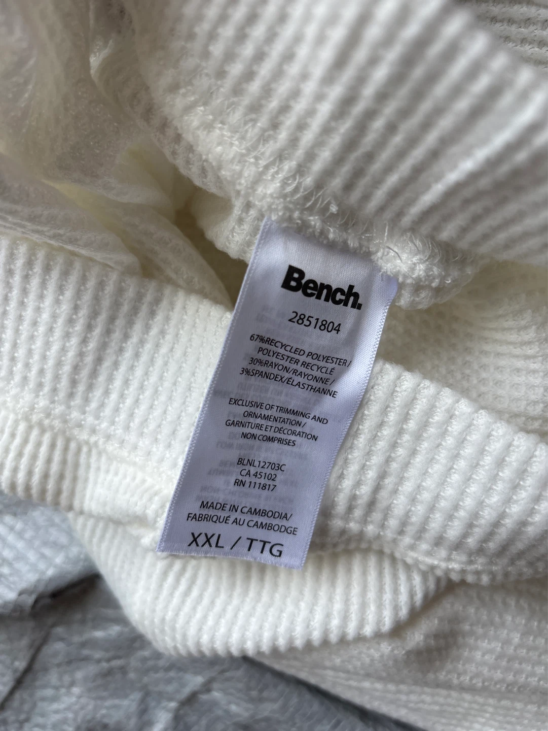 Bench. Waffle Knit Lounge Pants - XXL/TTG - photo 3
