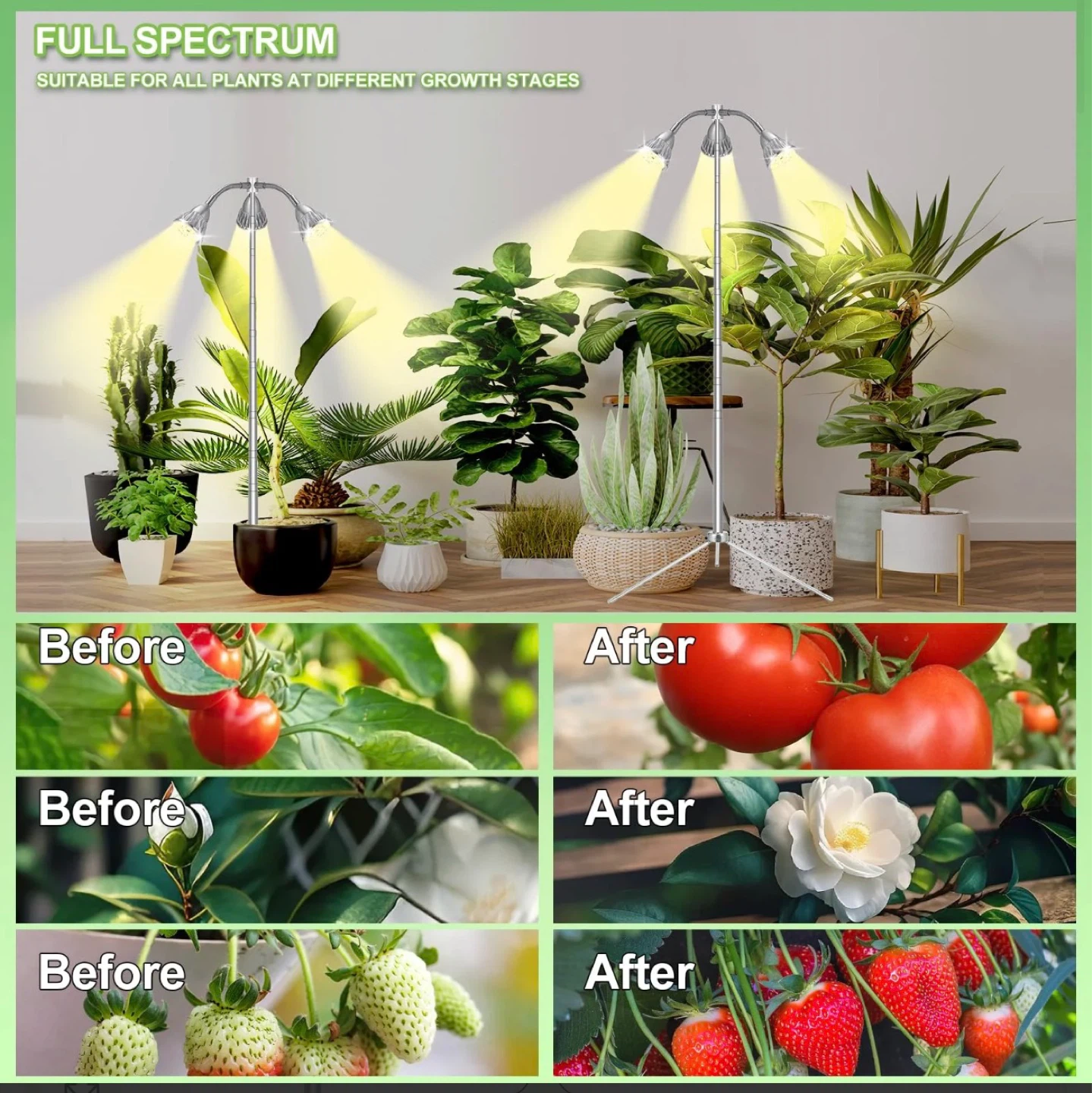 Full Spectrum Grow Light for Indoor Plants G55 - photo 2