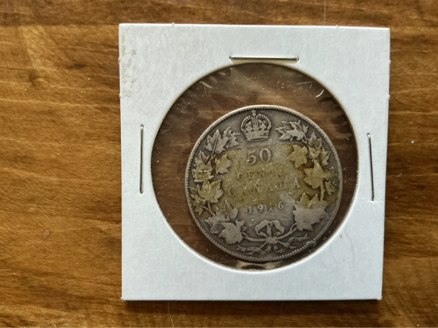 1916 Canadian 50 Cents  Silver Coin !
