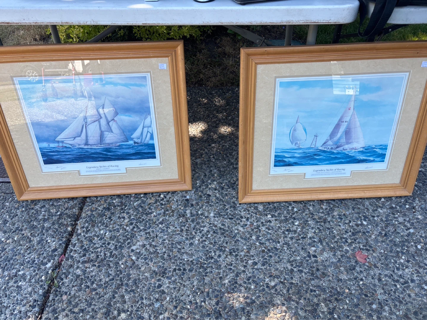 Legendary Yachts of Racing Framed Art Prints (Set of 2)