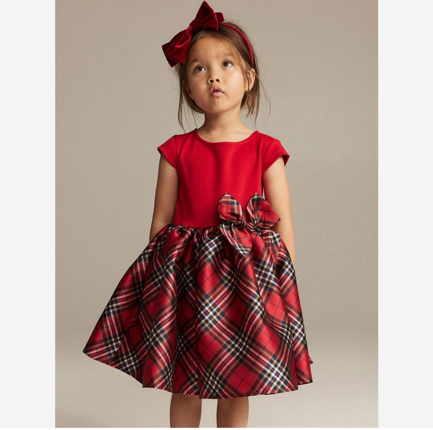 H&M Red Plaid Dress - Size 6-8Y
