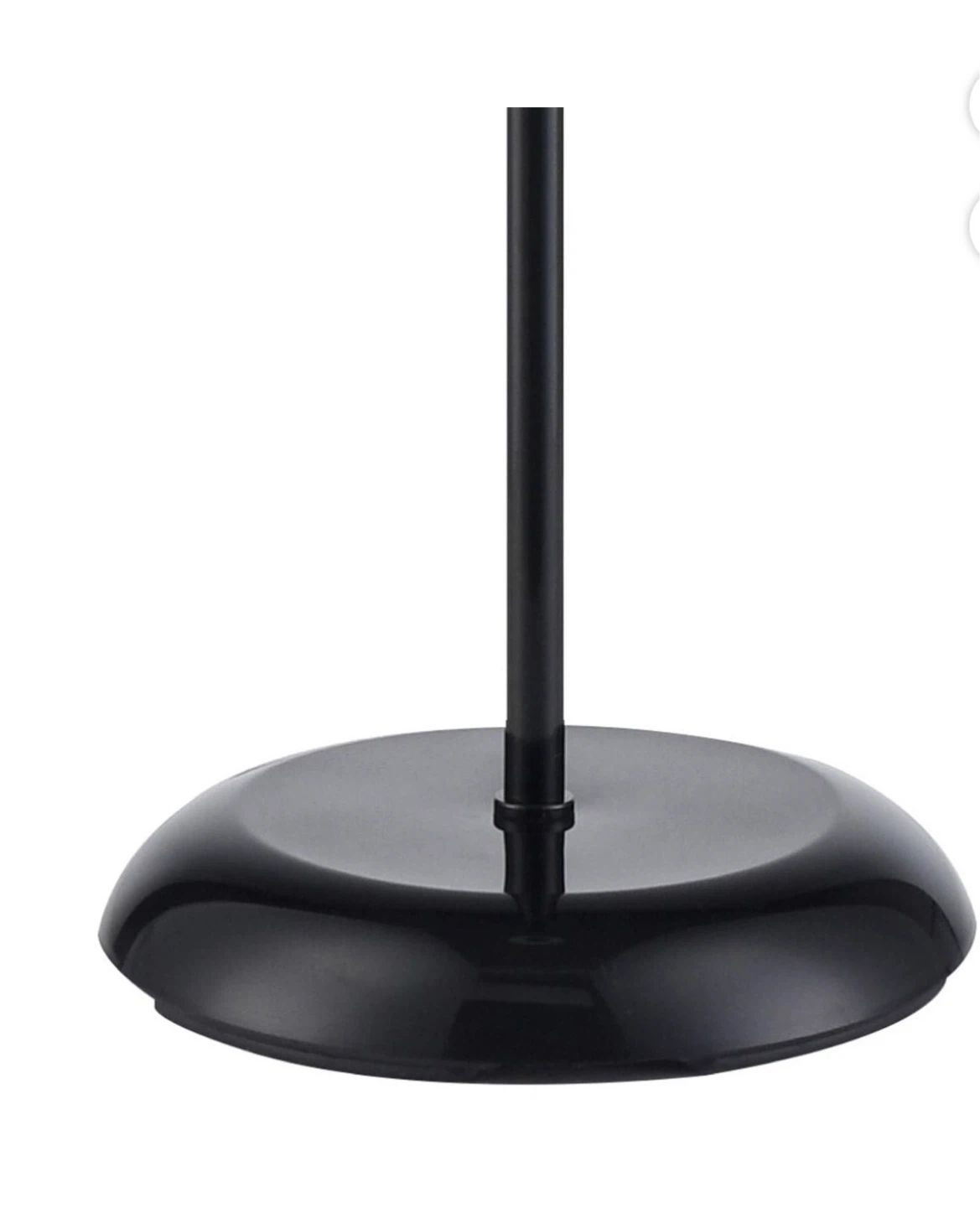 Black Floor Lamp with Frosted Glass Shade - photo 4