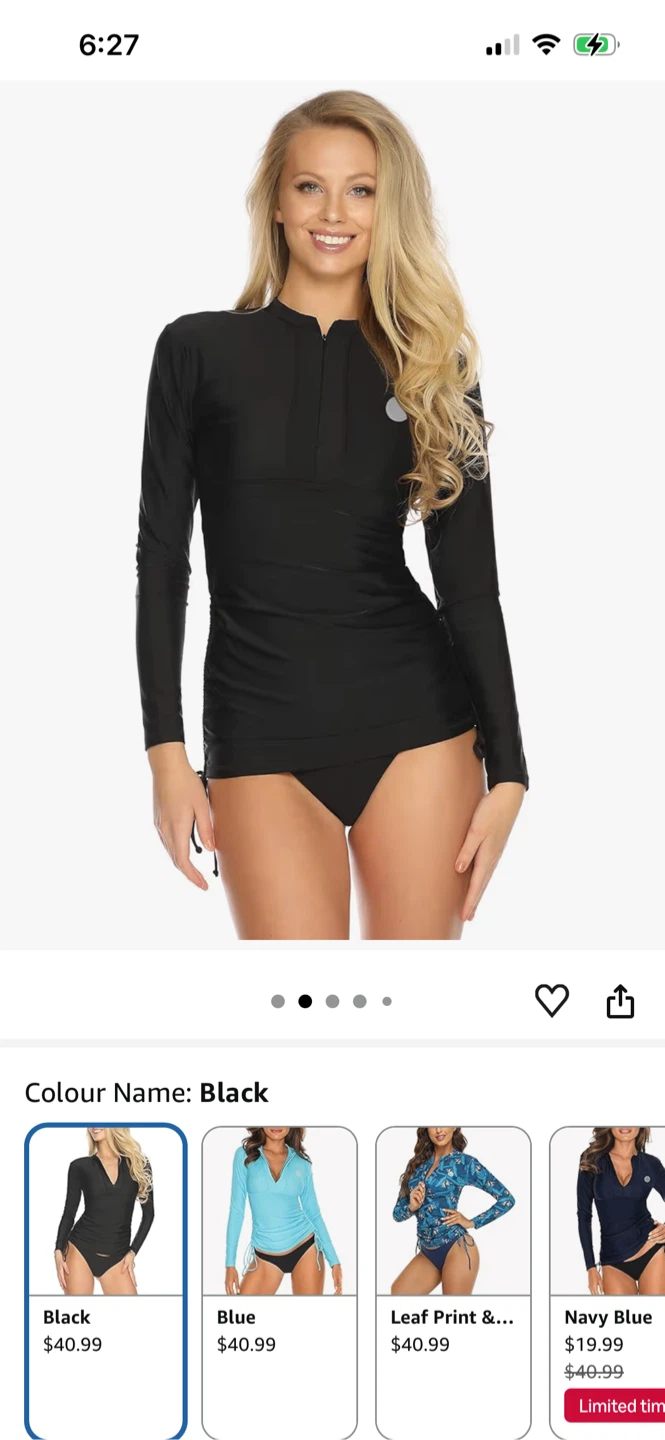 RELLECIGA Women's Long Sleeve Swim top