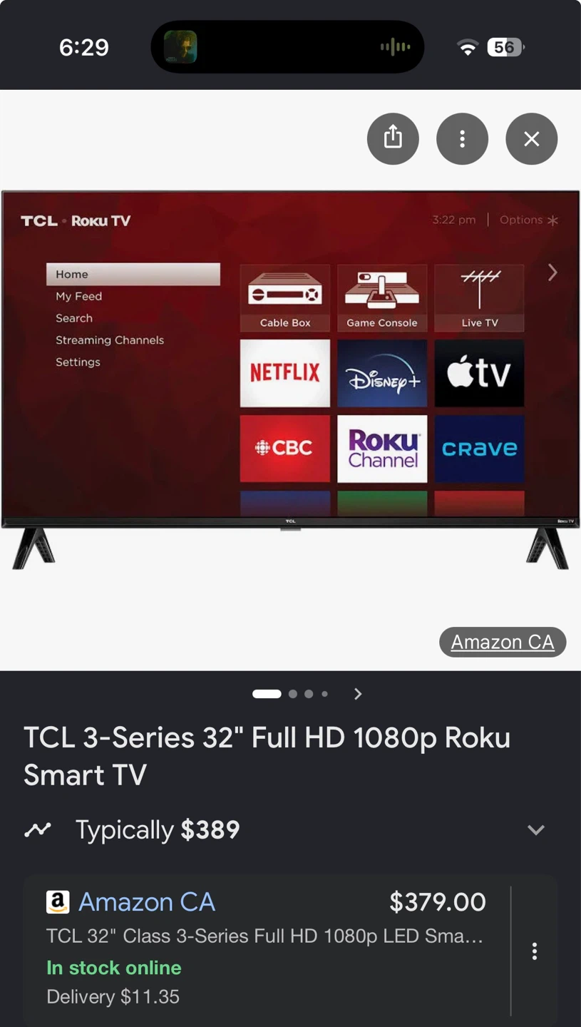 TCL 3-Series 32" Full HD 1080p Roku Smart TV