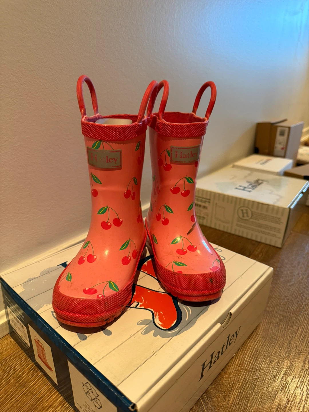 Hatley Classic Kids Rain Boots - Cherry Print - photo 2