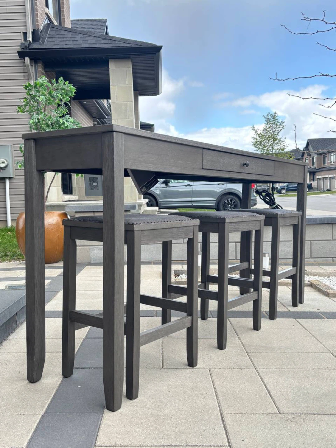 4-Piece Counter Height Modern Table Set