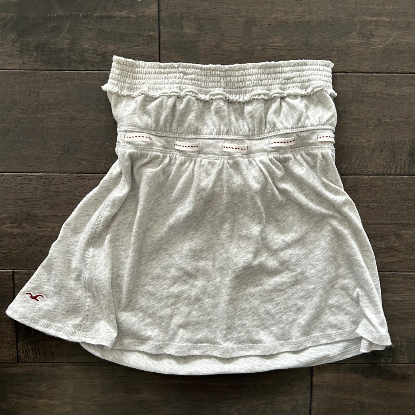 Hollister Strapless Tie Waist Baby Doll Top - photo 4
