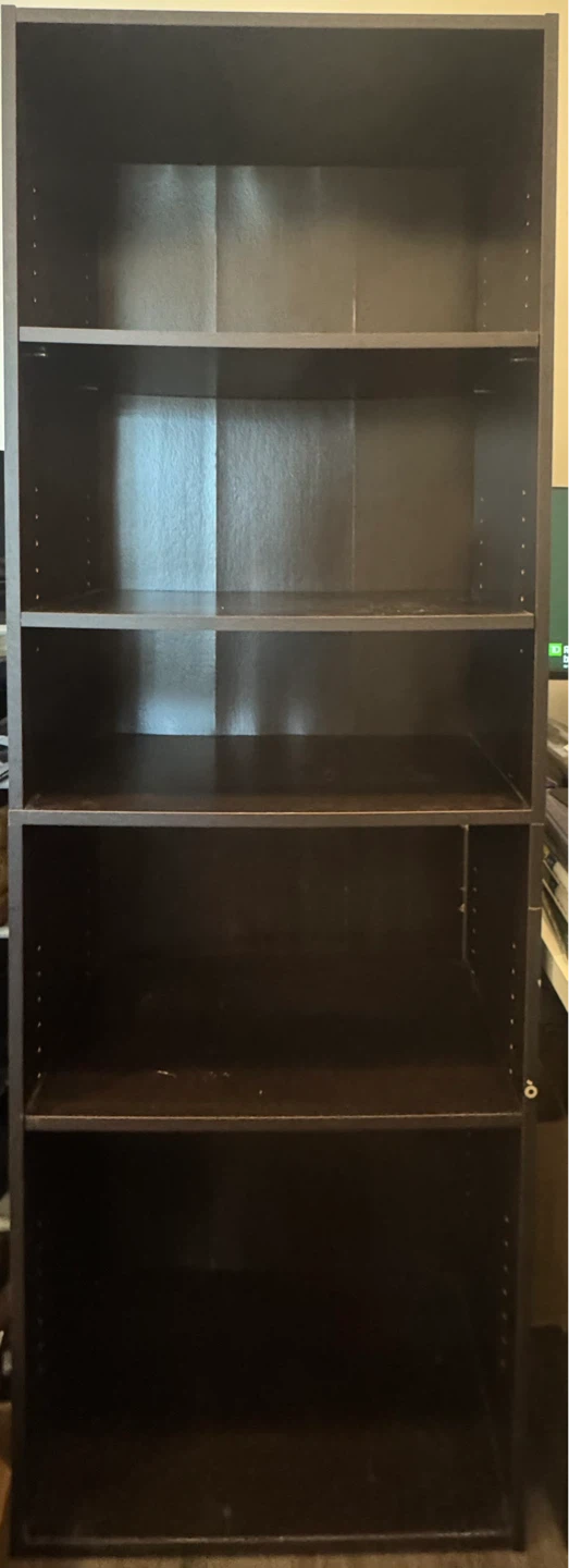 Dark Brown Bookshelf