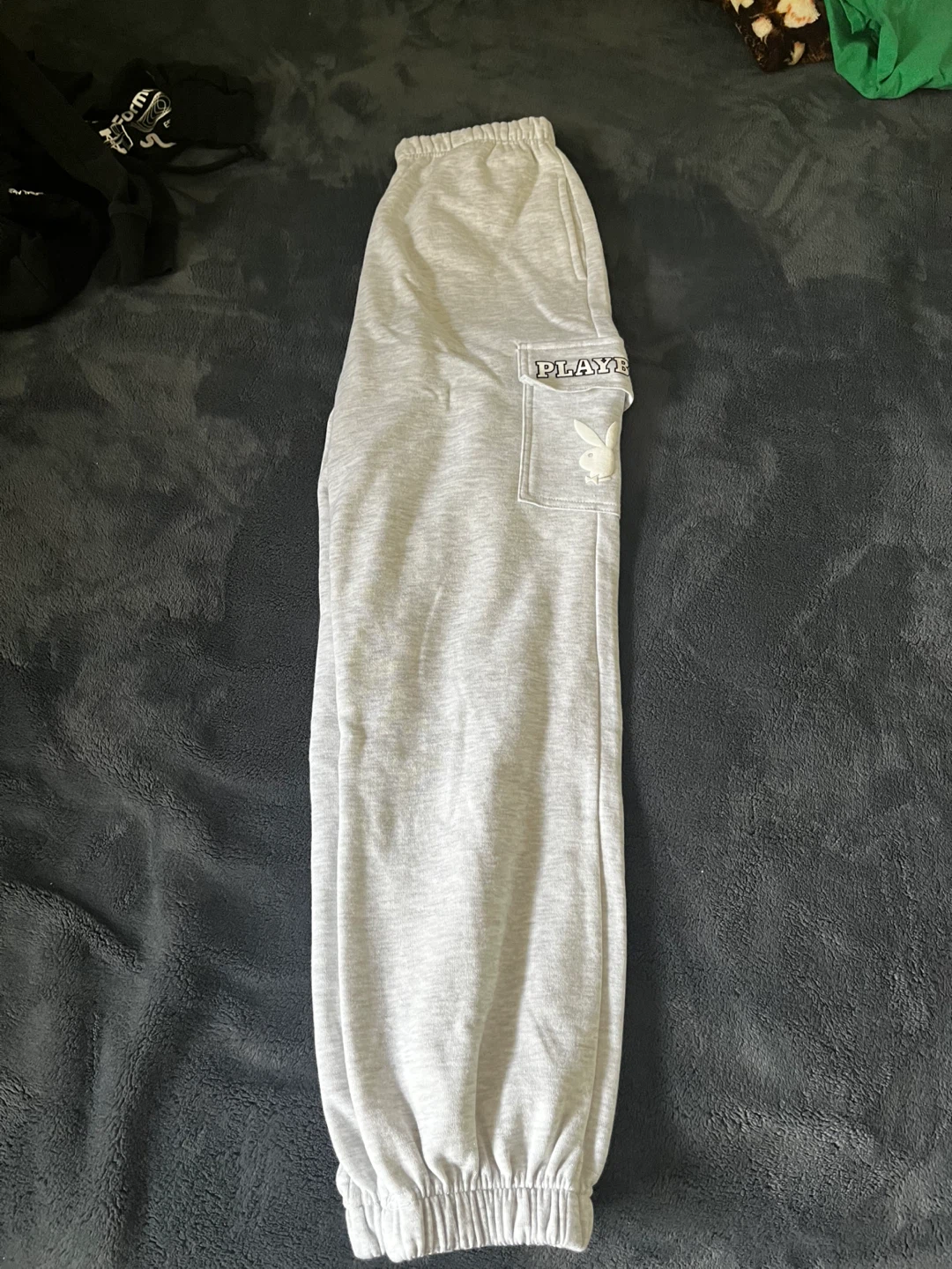 XS Playboy White Joggers