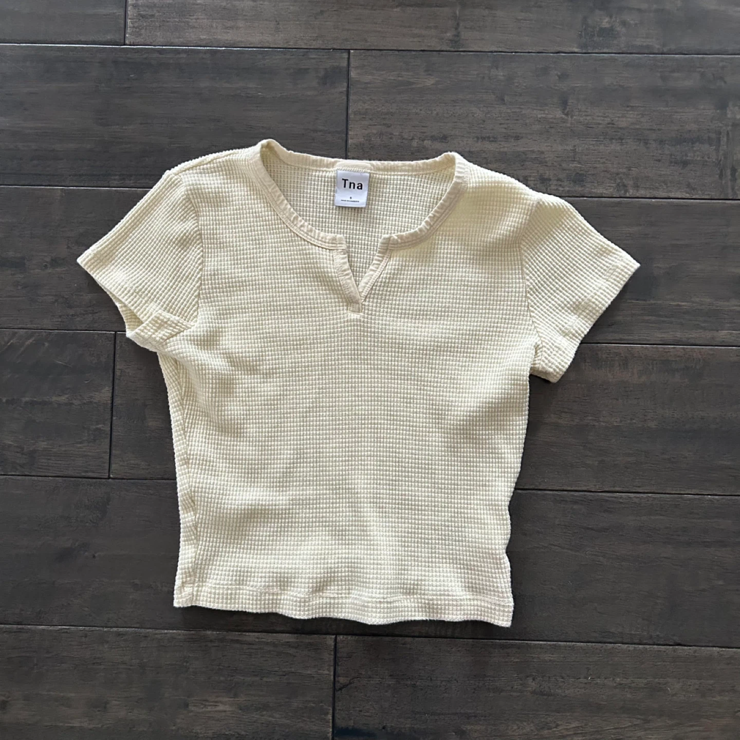 TNA Waffle Knit Crop Top