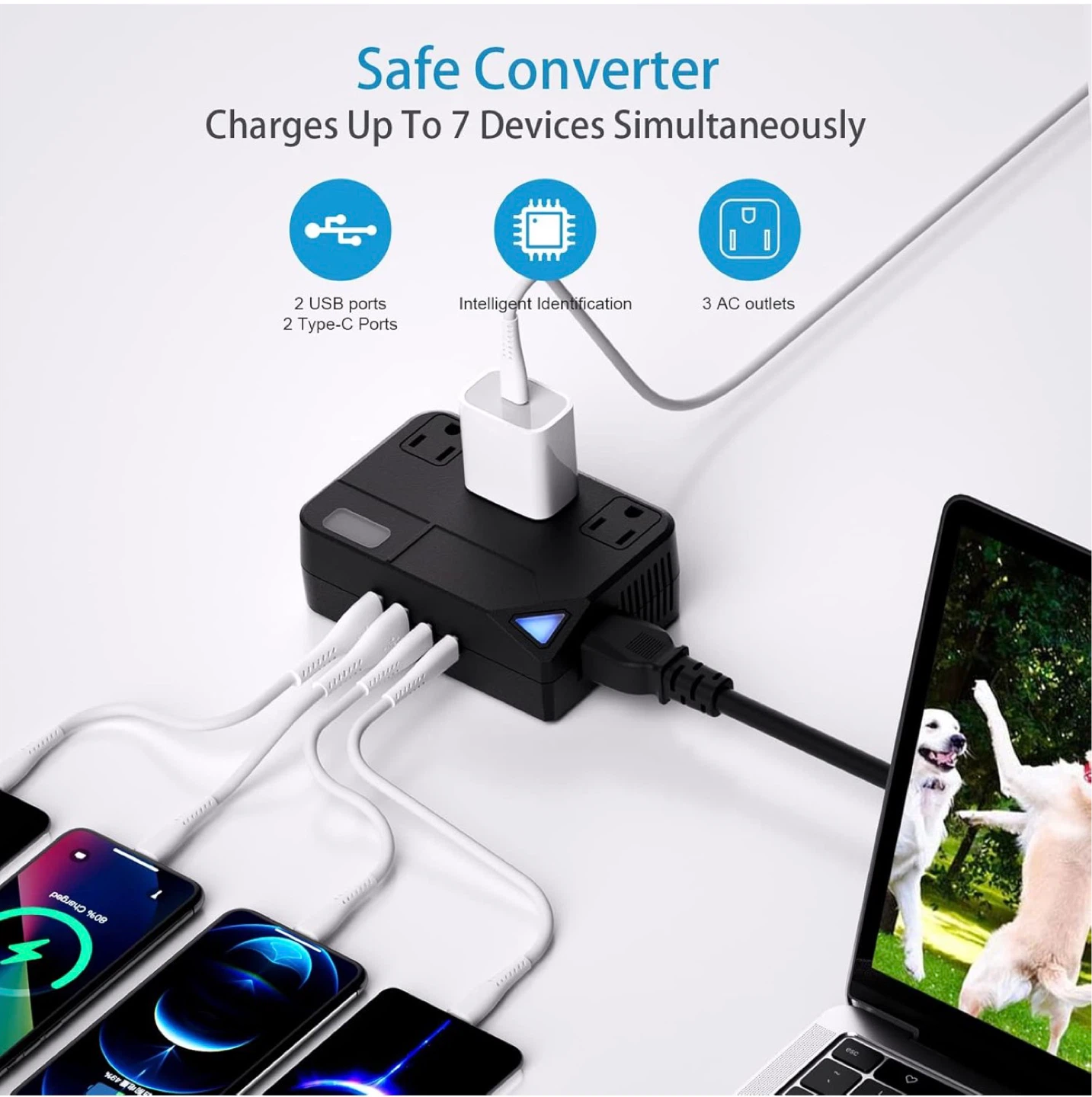 Universal 100V-220V Travel Converter (250W Travel Voltage) - photo 3