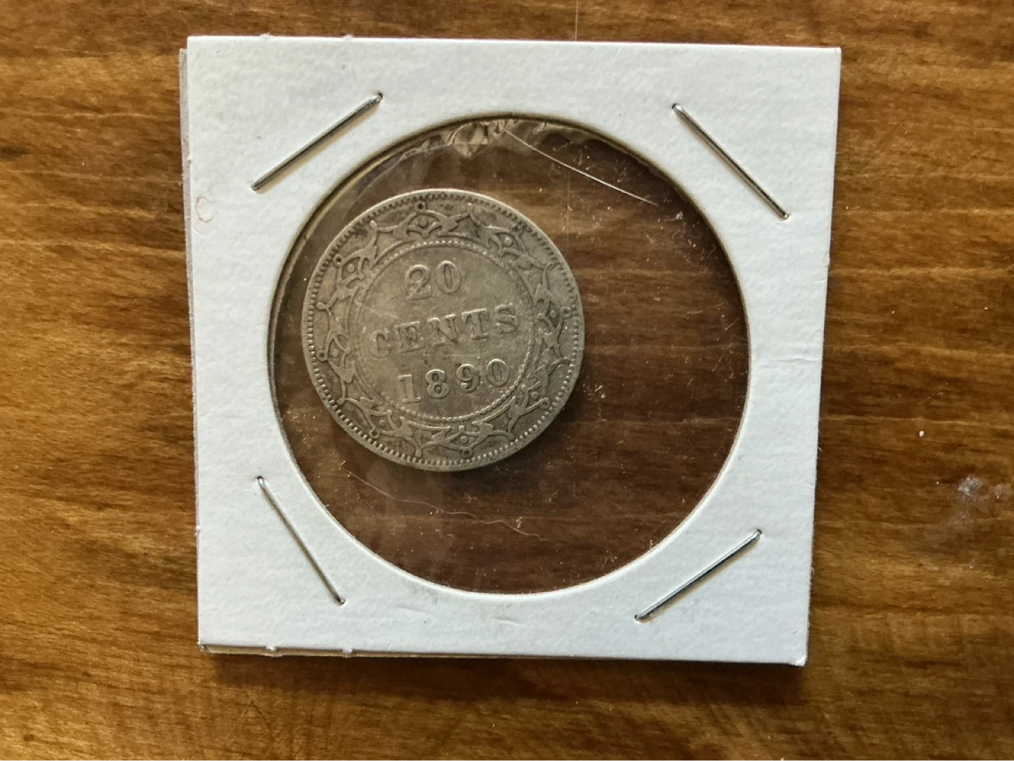 Rare 1890 CANADIAN 20 Cents Silver Coin !