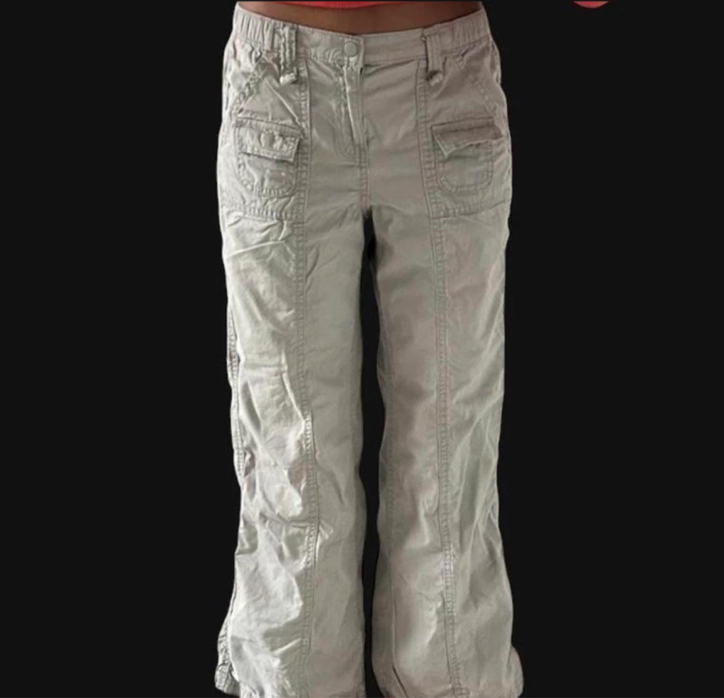 Women's Grey Cargo Pants