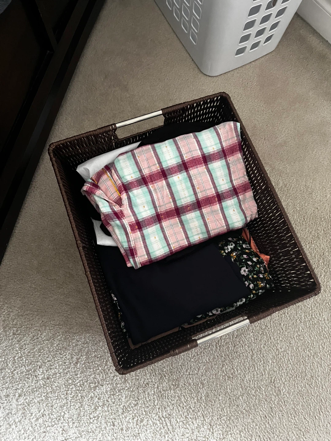 Basket of shirts