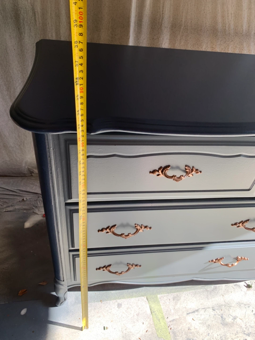 Grey Dresser with Ornate Handles - photo 5