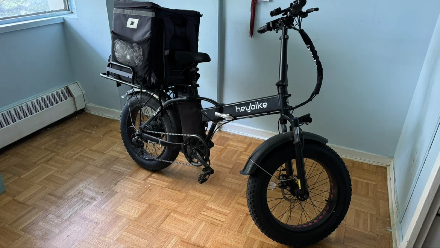 Heybike Electric Fat Bike with Zoom Delivery Bag only cash - photo 2