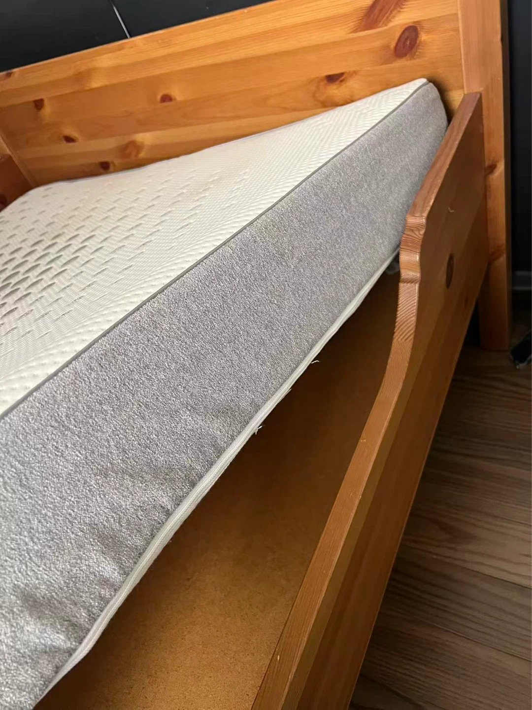 Wooden Bed Frame with Mattress - photo 3