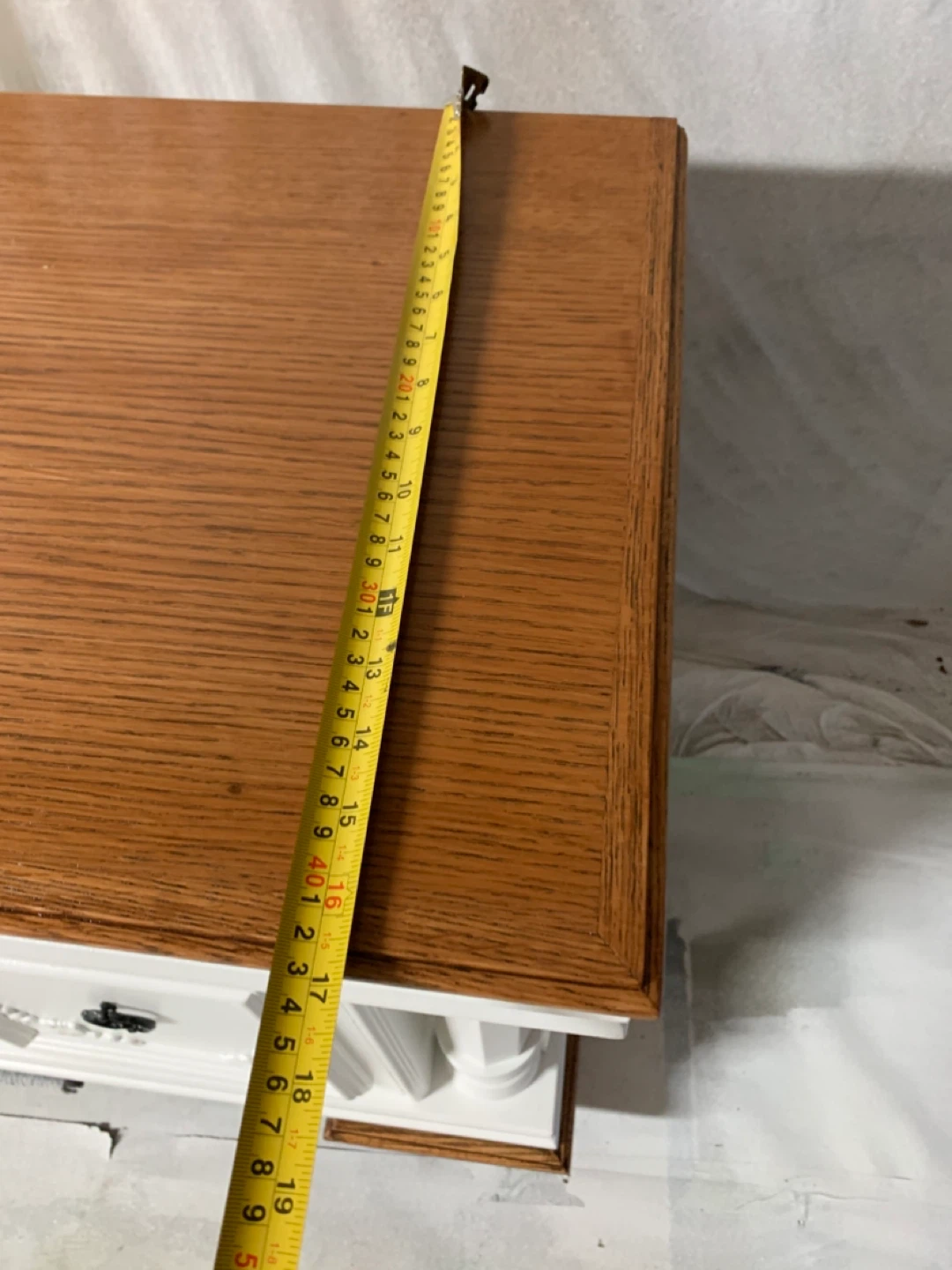 White buffet with 5 drawers and cabinets - photo 4