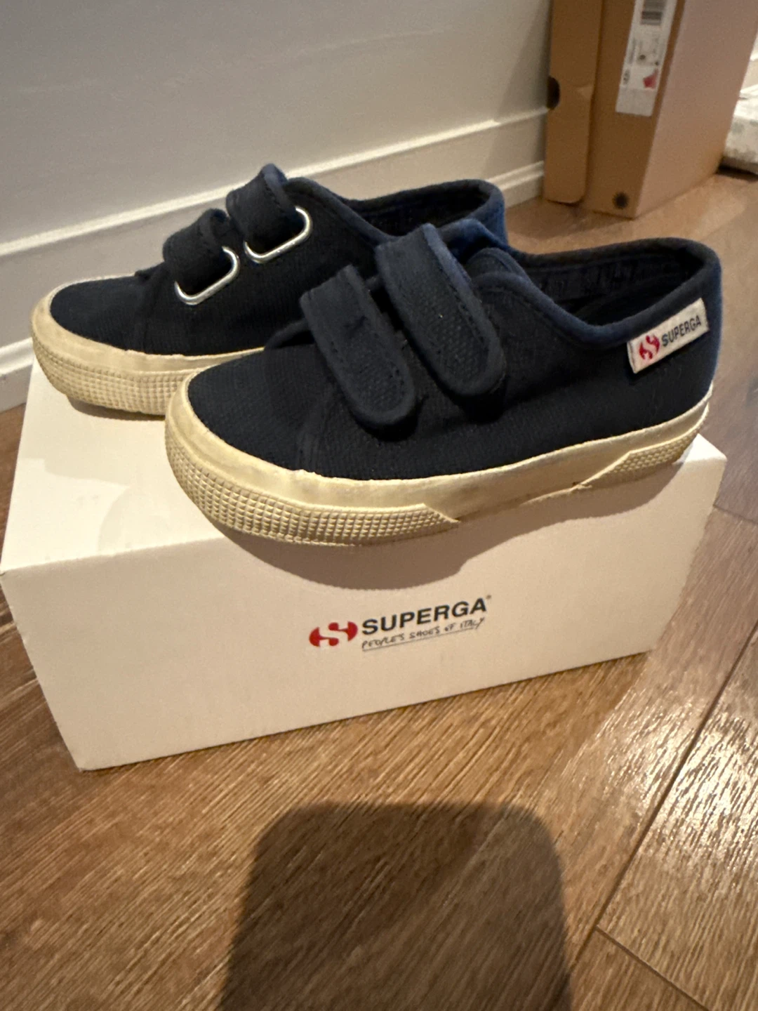 Superga Kids Navy Velcro Strap Shoes - photo 2