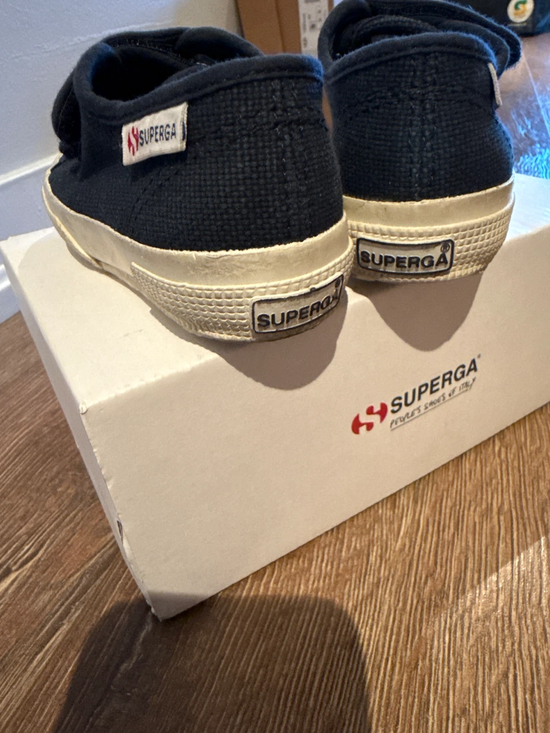 Superga Kids Navy Velcro Strap Shoes - photo 3