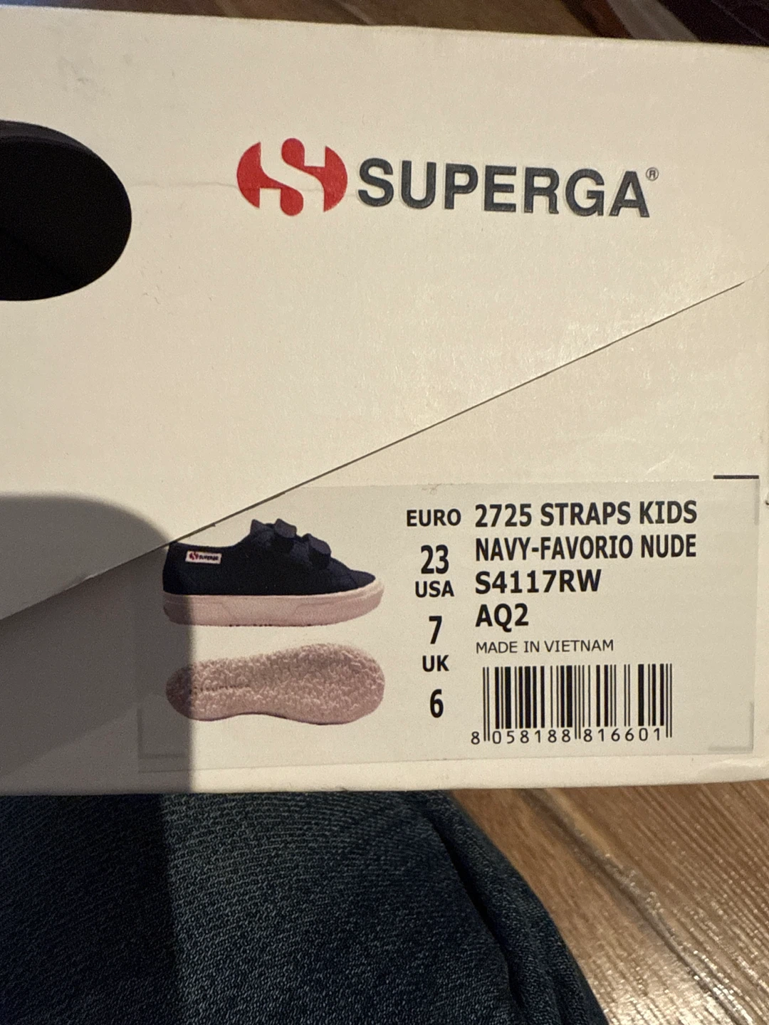 Superga Kids Navy Velcro Strap Shoes - photo 5