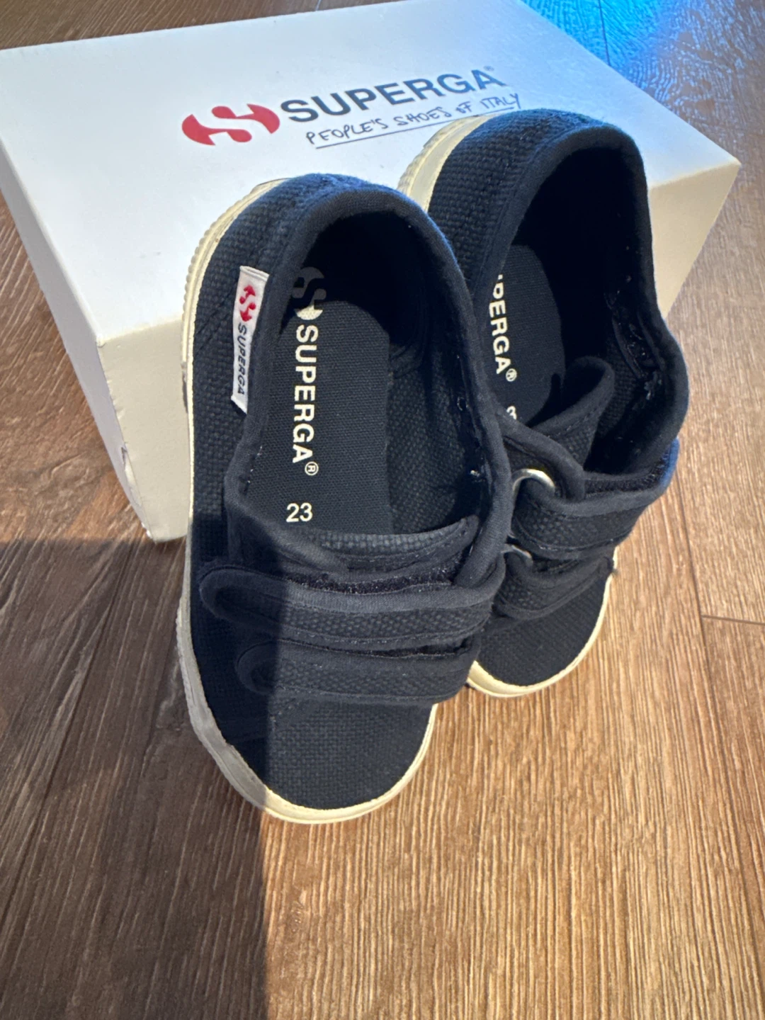 Superga Kids Navy Velcro Strap Shoes - photo 4