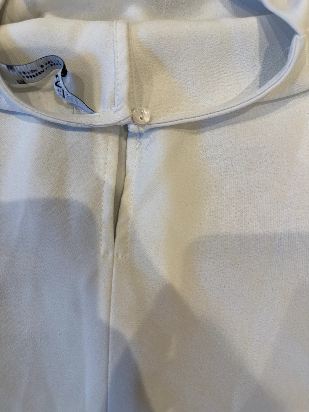 White Zara Draped Blouse Top Size S - photo 5