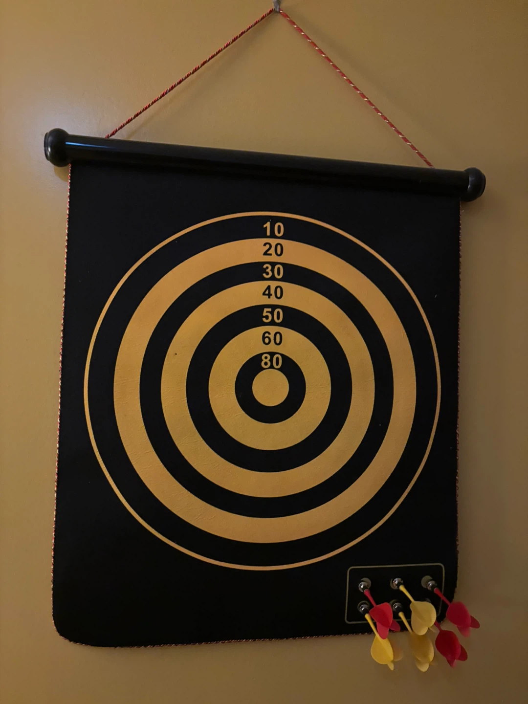 Dartboard with Darts