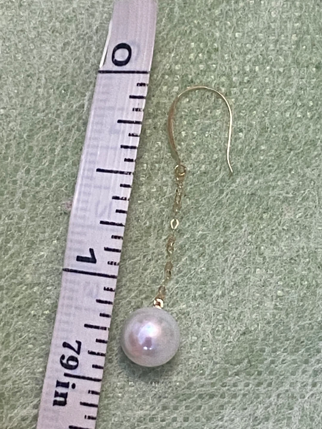 18 K Gold Pearl Drop Earrings - photo 4