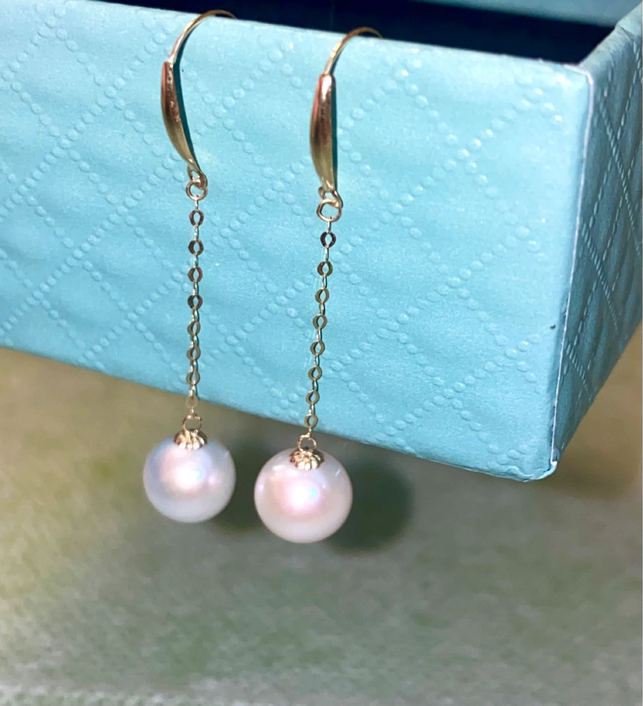 18 K Gold Pearl Drop Earrings - photo 2