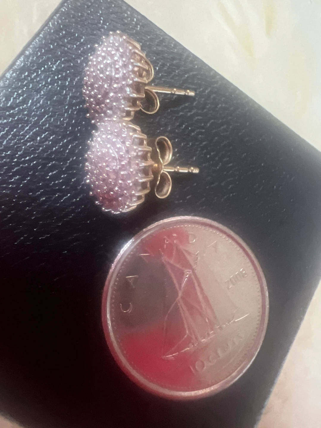 10K Gold Diamond Cluster Stud Earrings - photo 2