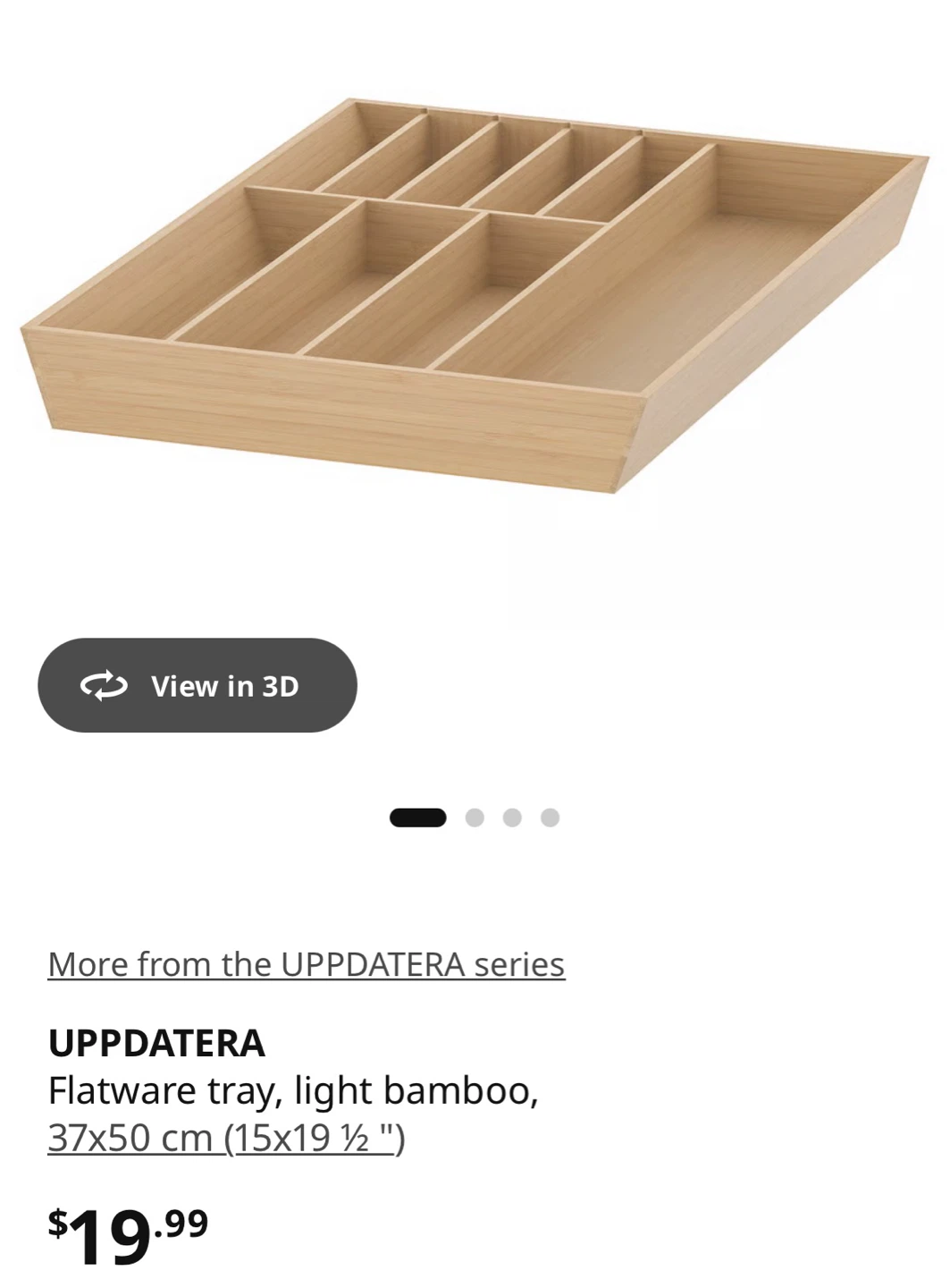 IKEA UPPDATERA Flatware Tray