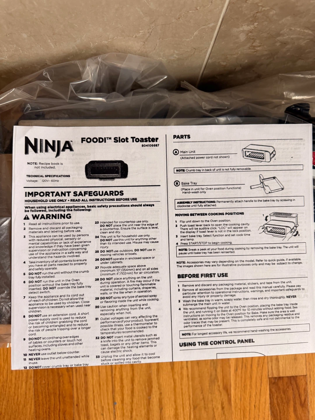 Ninja Foodi 2-in-1 Flip Toaster oven - photo 4