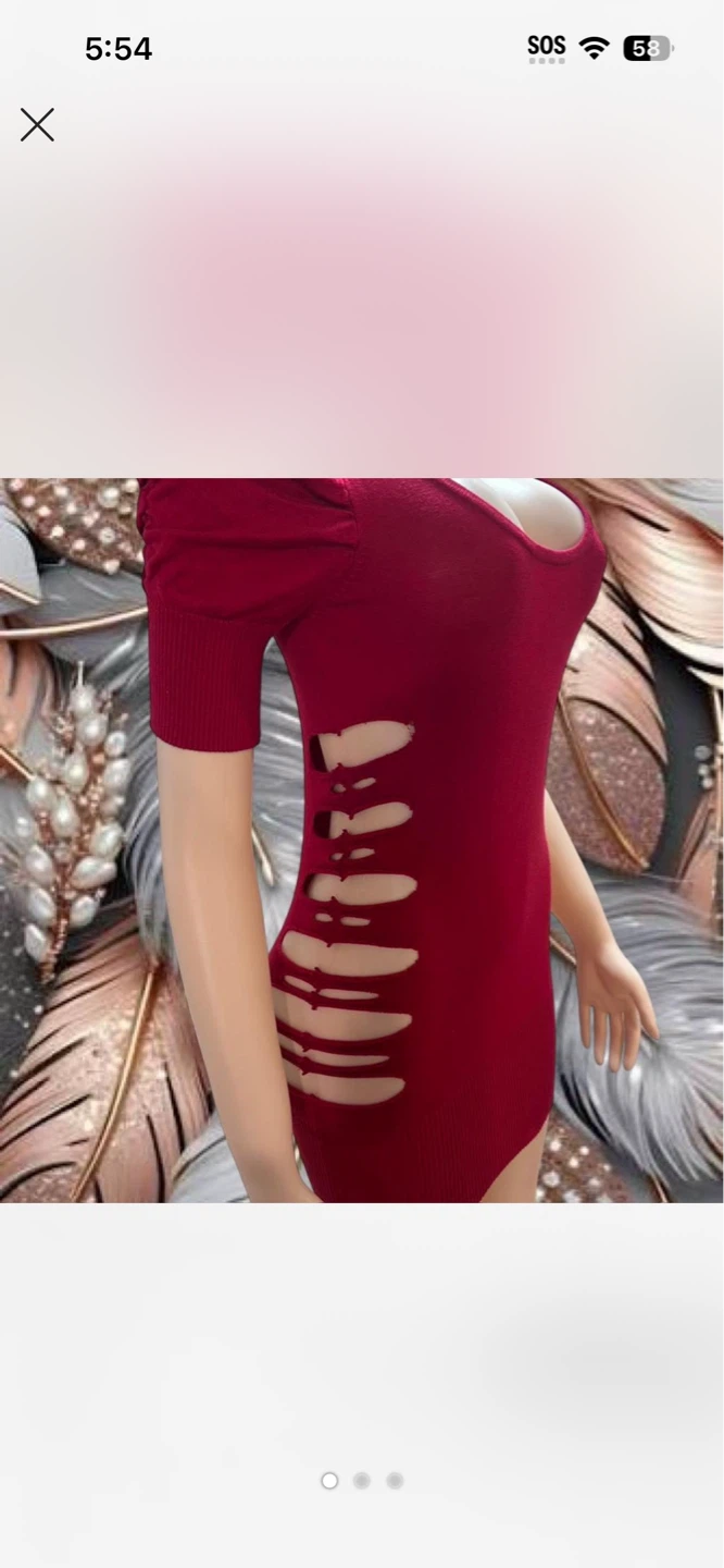 Women's Cut-Out Mini Dress