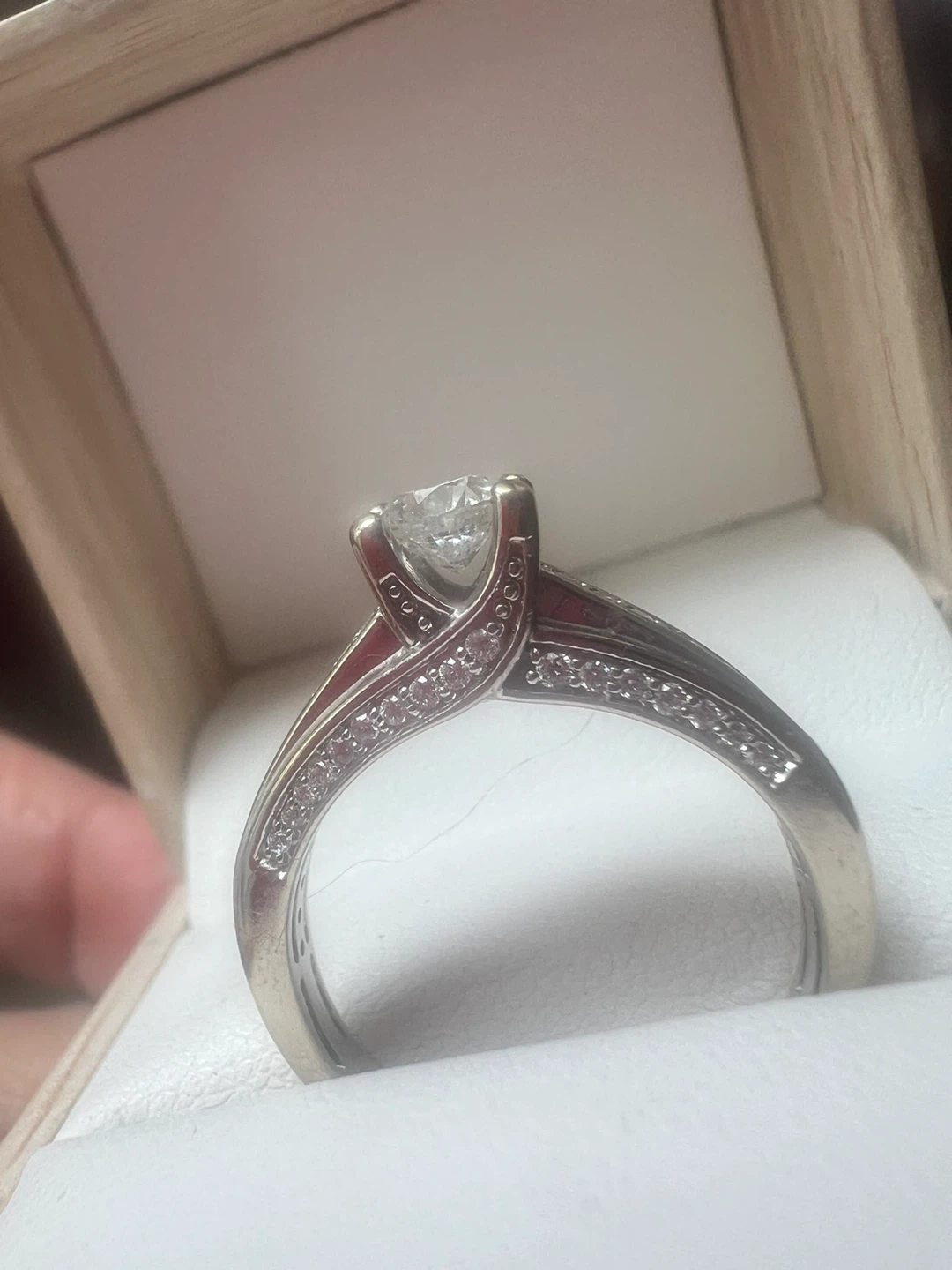 14K Gold Diamond Engagement Ring - photo 2