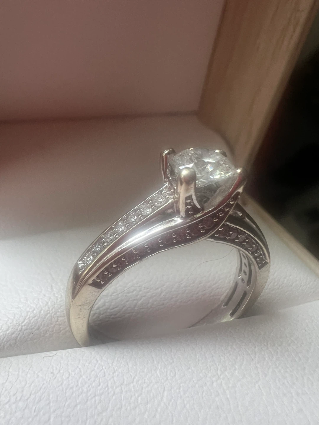 14K Gold Diamond Engagement Ring