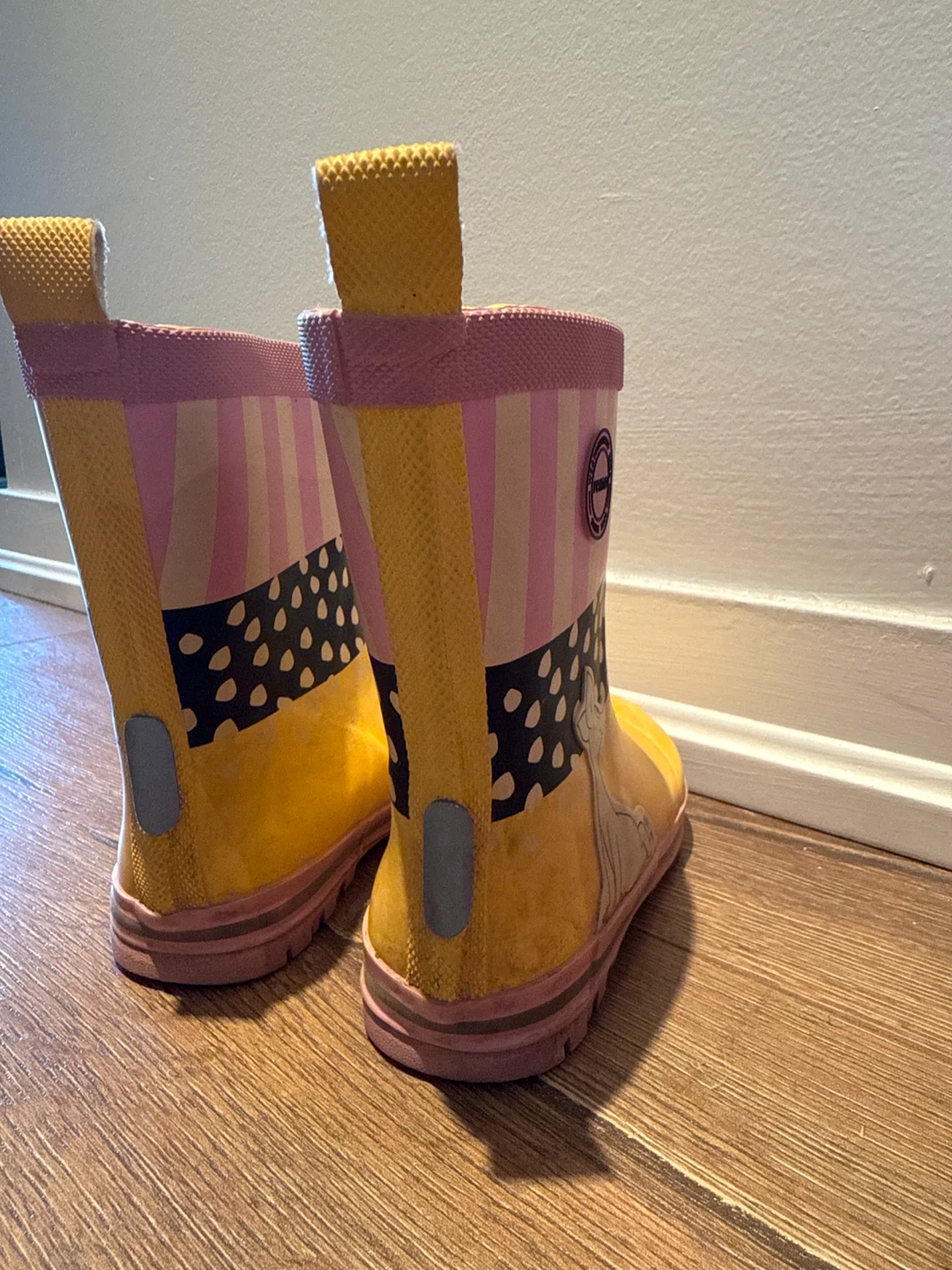 Reima Moomin Yellow Rain Boots Size 10.5 - photo 3