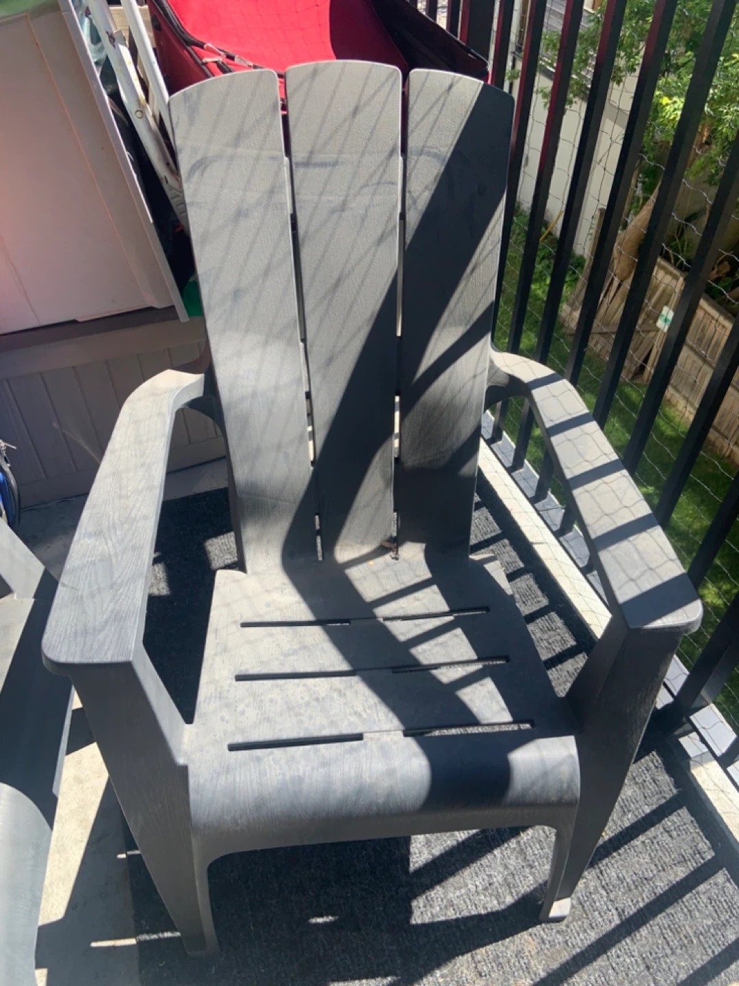 Grey plastic lawn Muskoka Chair - photo 2