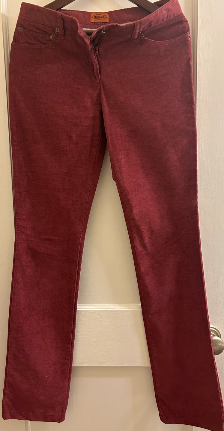 Missoni Burgundy Corduroy Pants Size 42 - photo 3