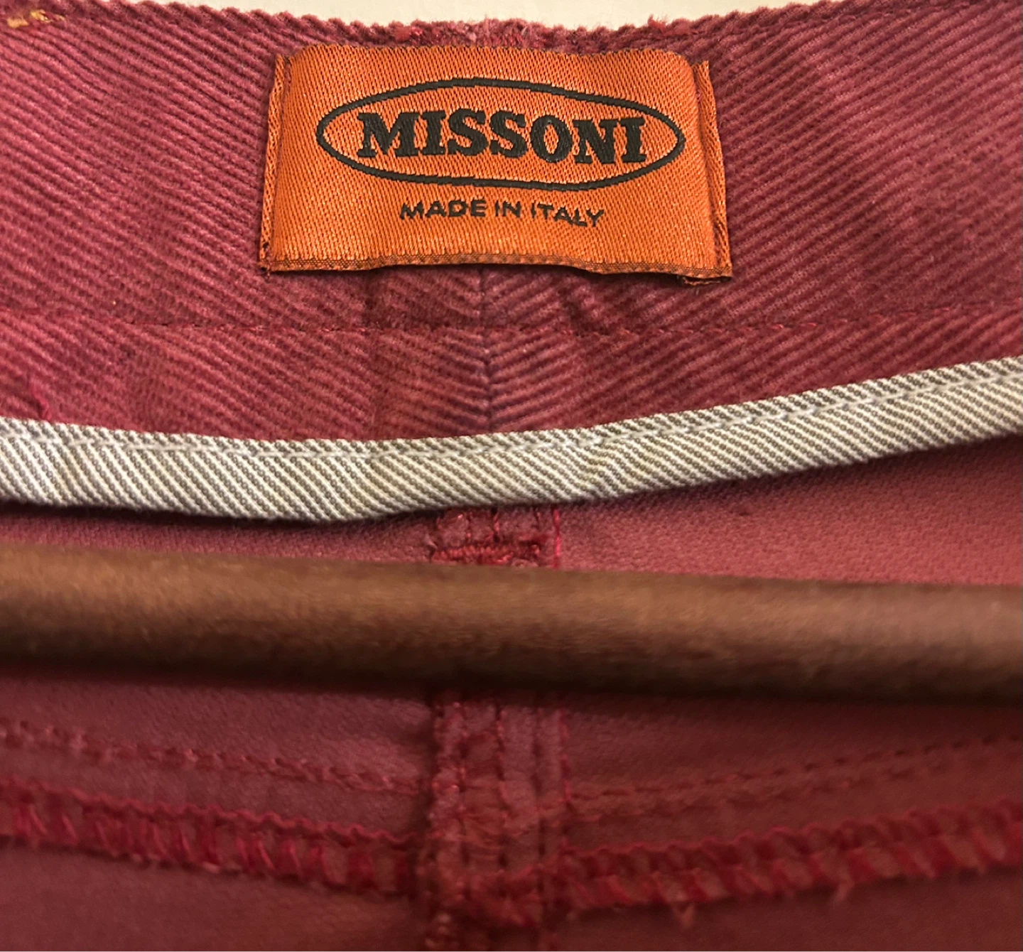 Missoni Burgundy Corduroy Pants Size 42 - photo 4