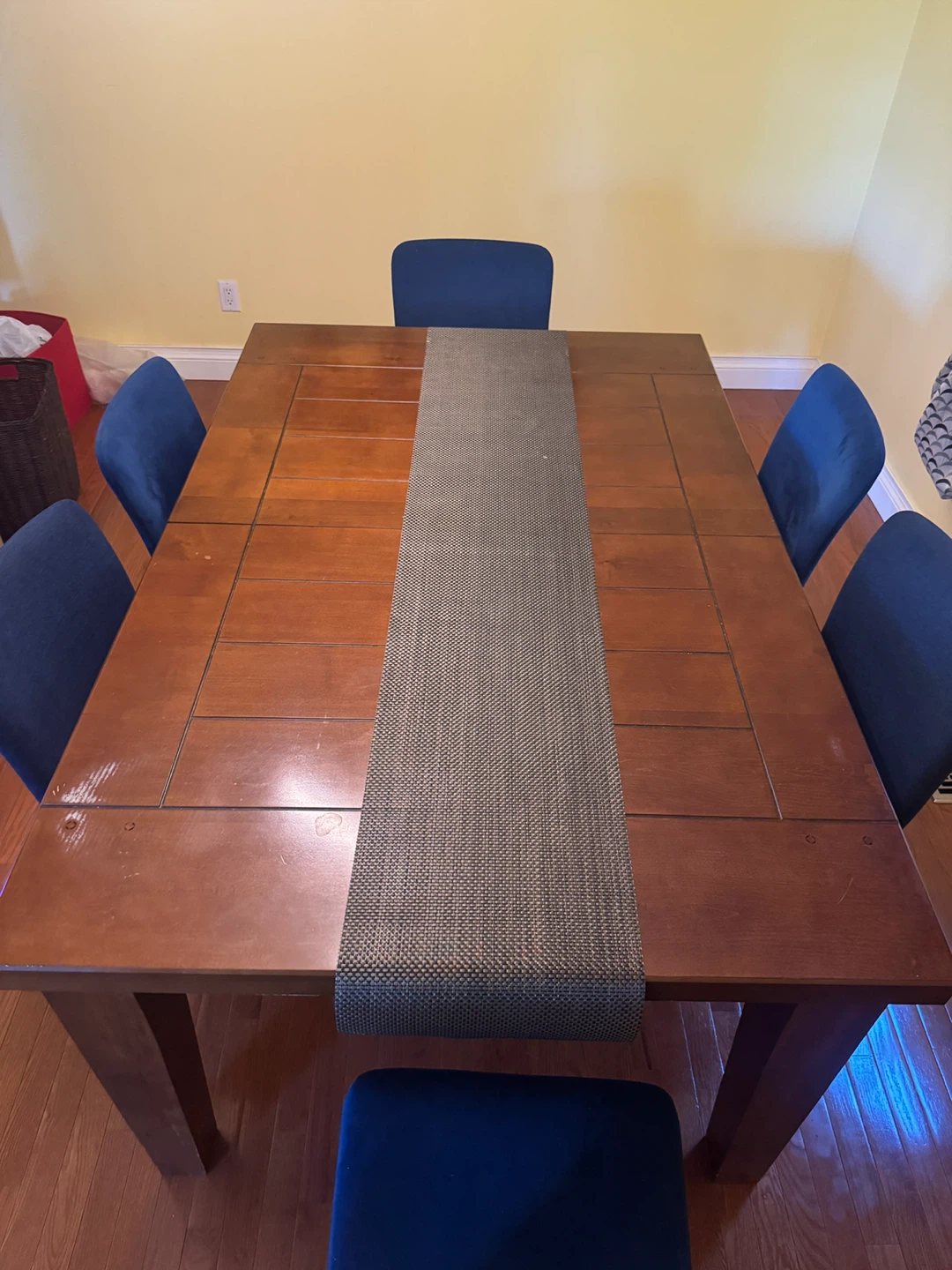 Wooden Dining Table with 6 Chairs - photo 2