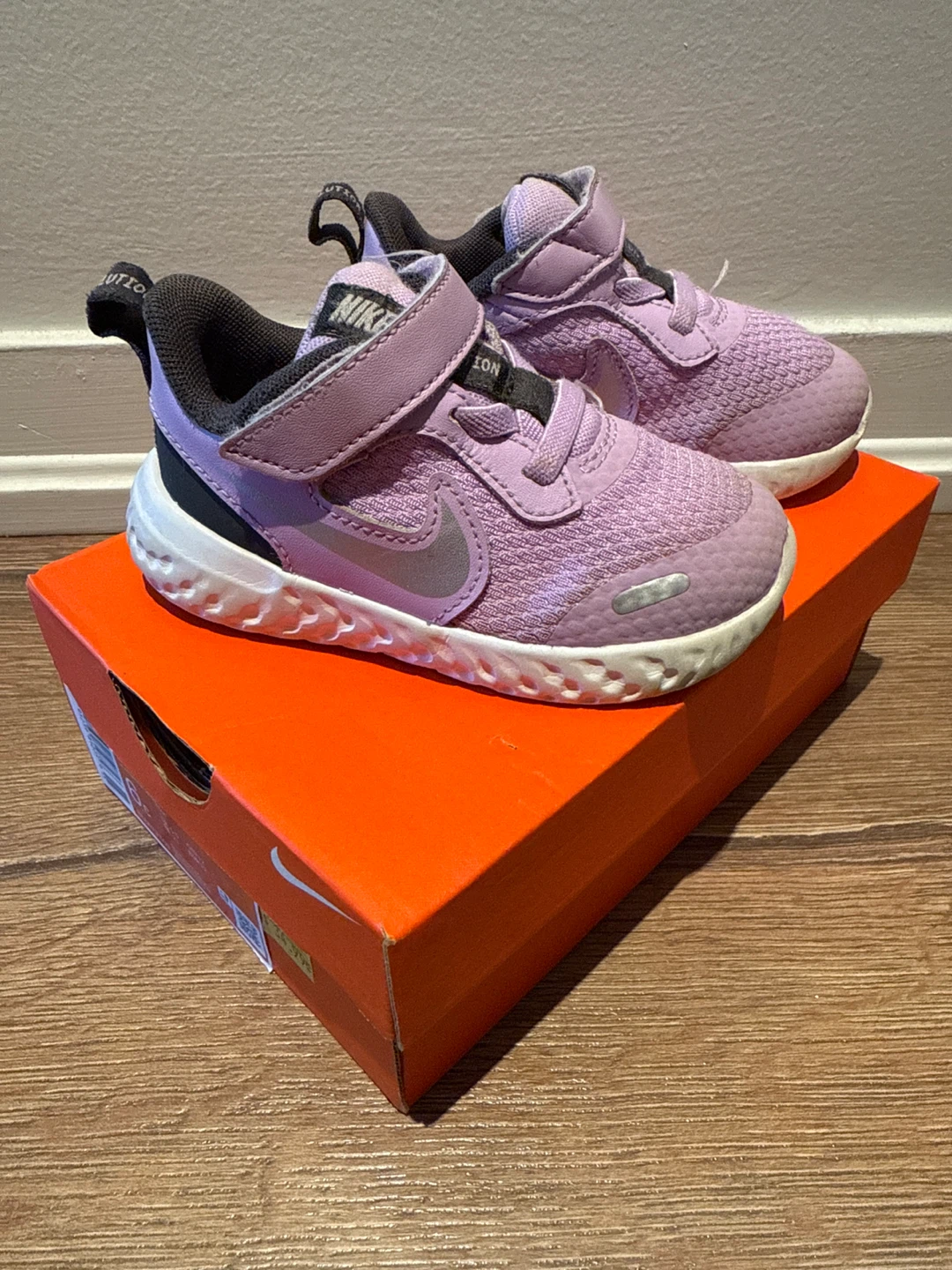 Nike Revolution 5 (TDV) Toddler Shoes - Lilac/Metallic Silver