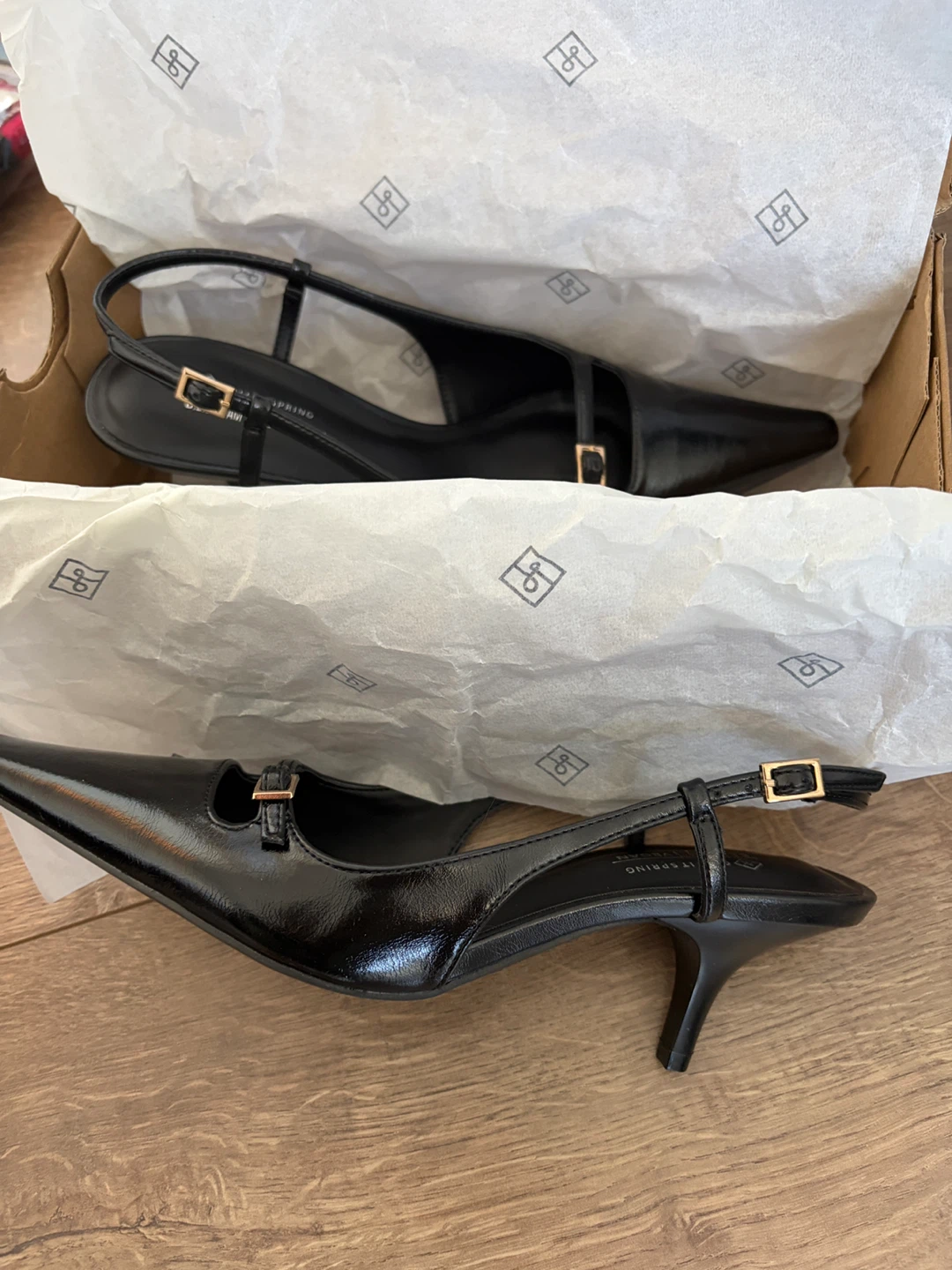 Call It Spring Black Slingback Heels - photo 2